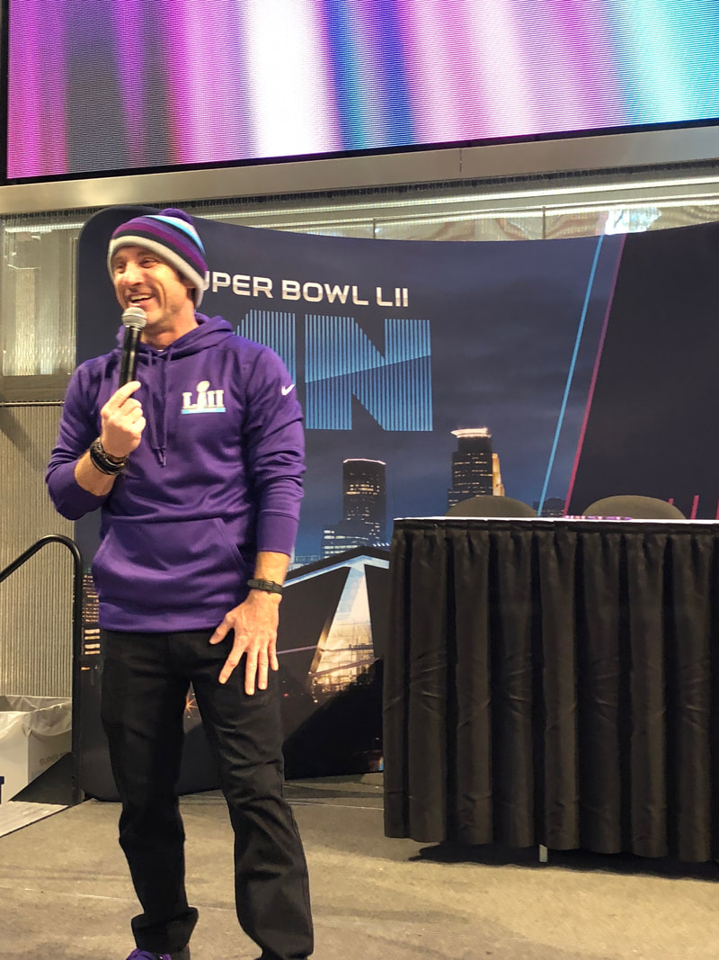 Hosting for the NFL at Super Bowl LII at the Mall of America in Minneapolis, Minnesota