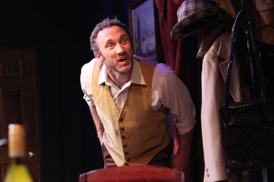 Joel Bryant in Table Manners at Little Fish Theatre in San Pedro, California