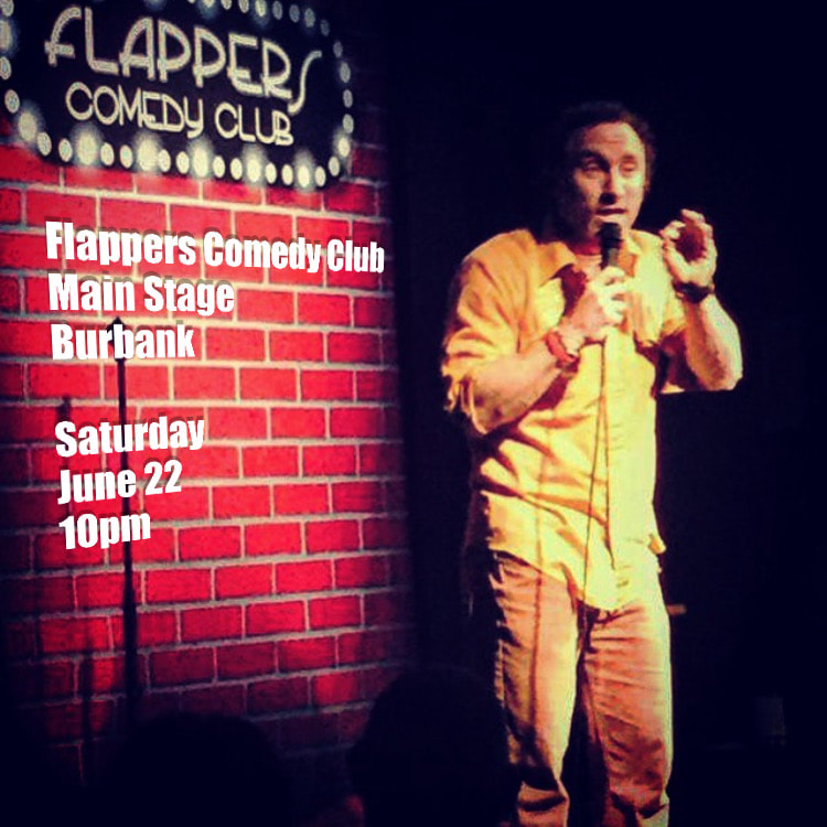 Joel Bryant headlining standup comedy at Flappers Comedy Club in Burbank, California