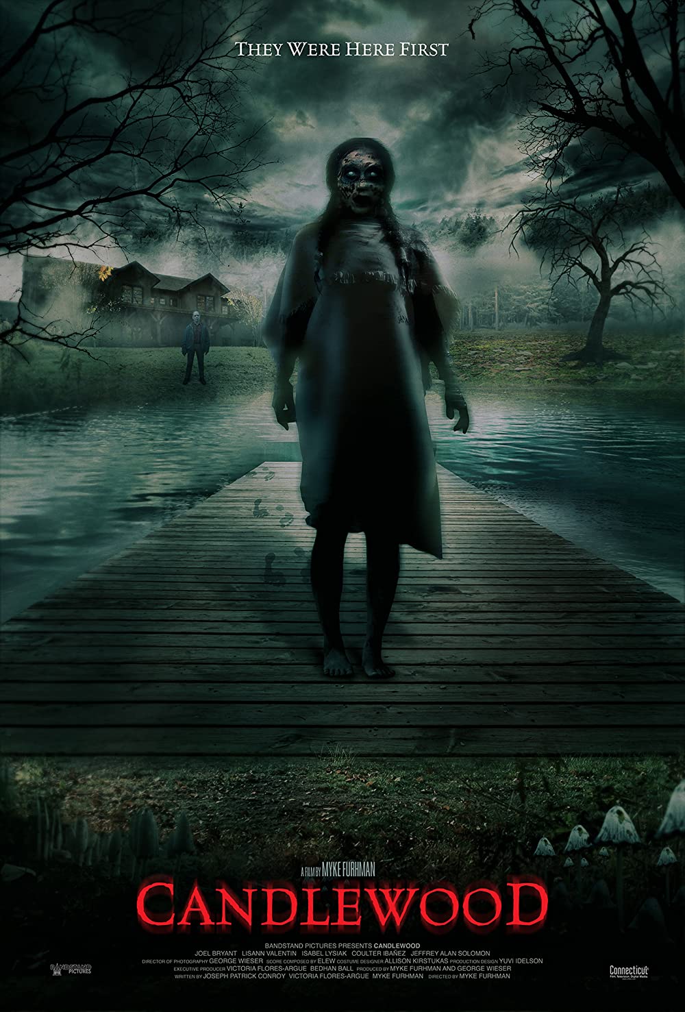 Movie poster for horror film Candlewood, filmed in New Milford, Connecticut