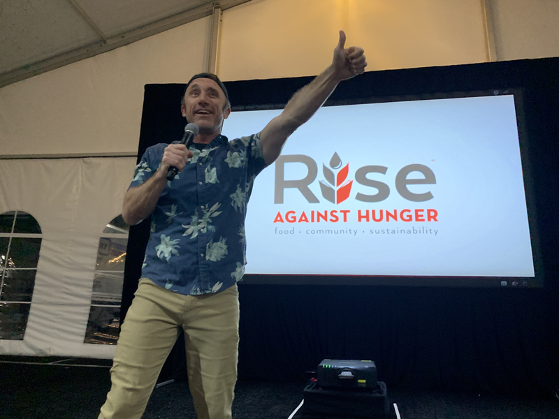 Hosting CSR Rise Against Hunger event for Protiviti with Feet First Eventertainment