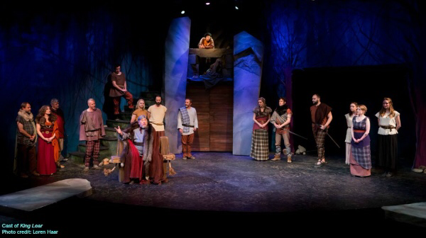 Joel Bryant and cast in King Lear at Rubicon Theatre Company in Ventura, California
