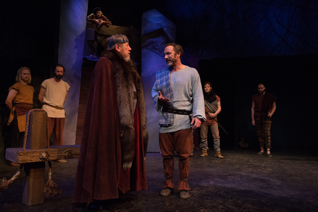 Joel Bryant and George Ball in King Lear at Rubicon Theatre Company in Ventura, California